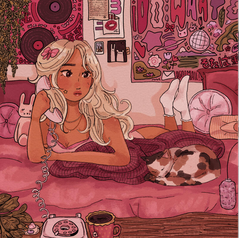 in my room