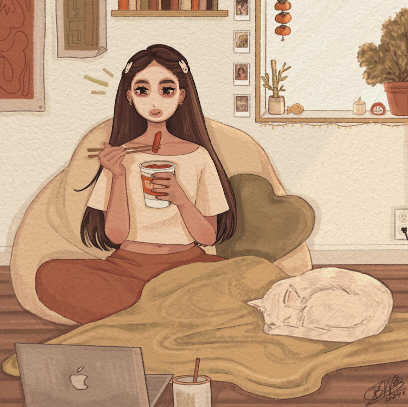 cozy day in