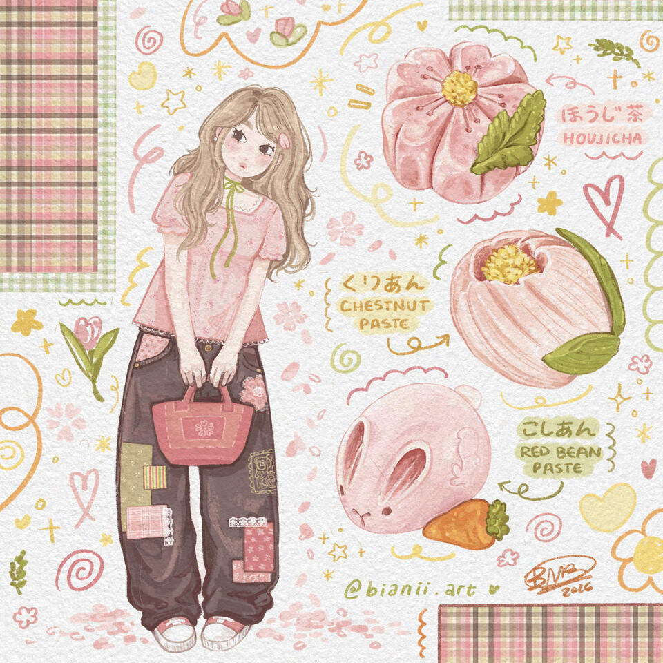 spring wagashi set