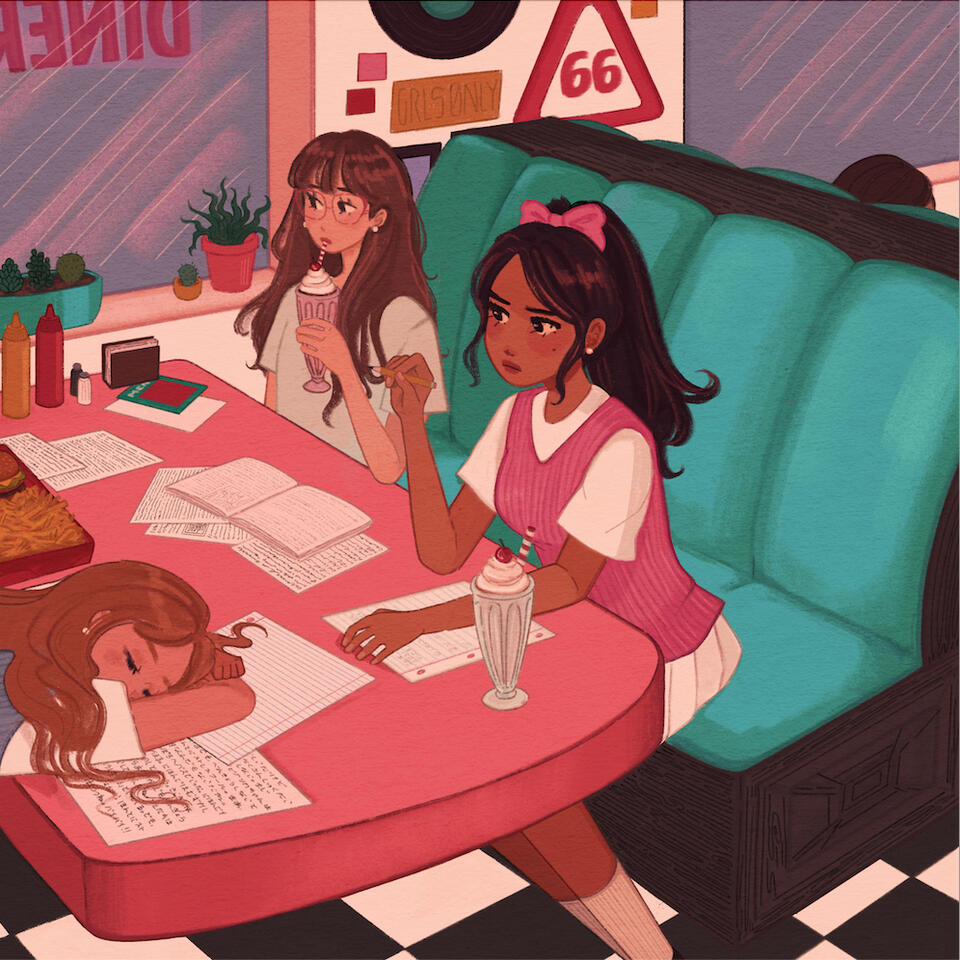down in the diner